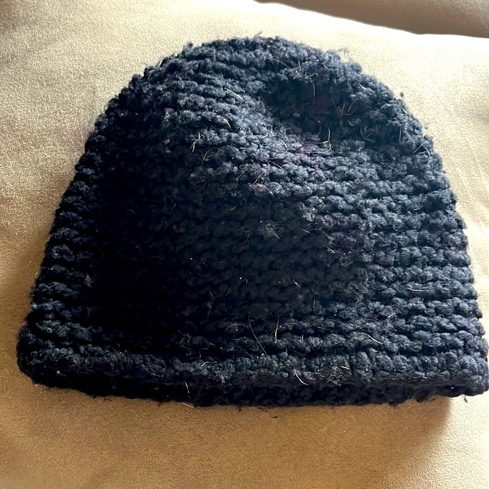 Handknit wool hat